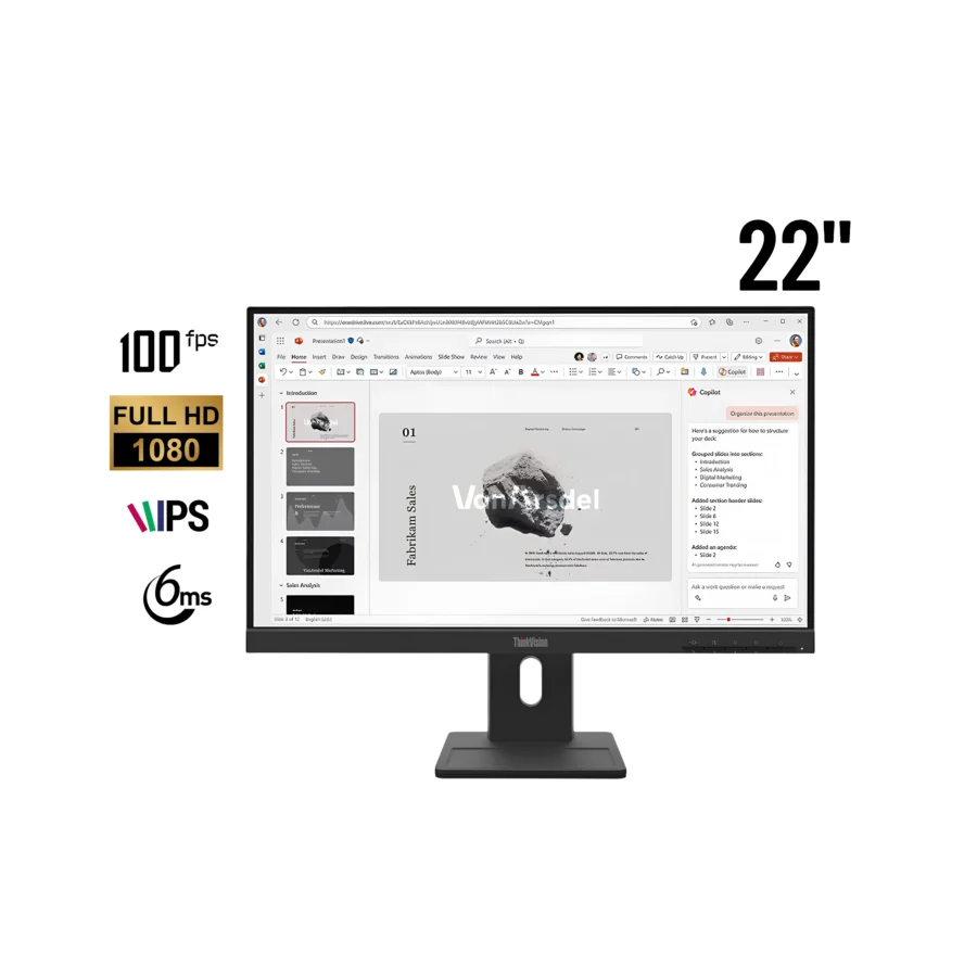 lenovo thinkvision e22 40, 21.5 64c9mar6la