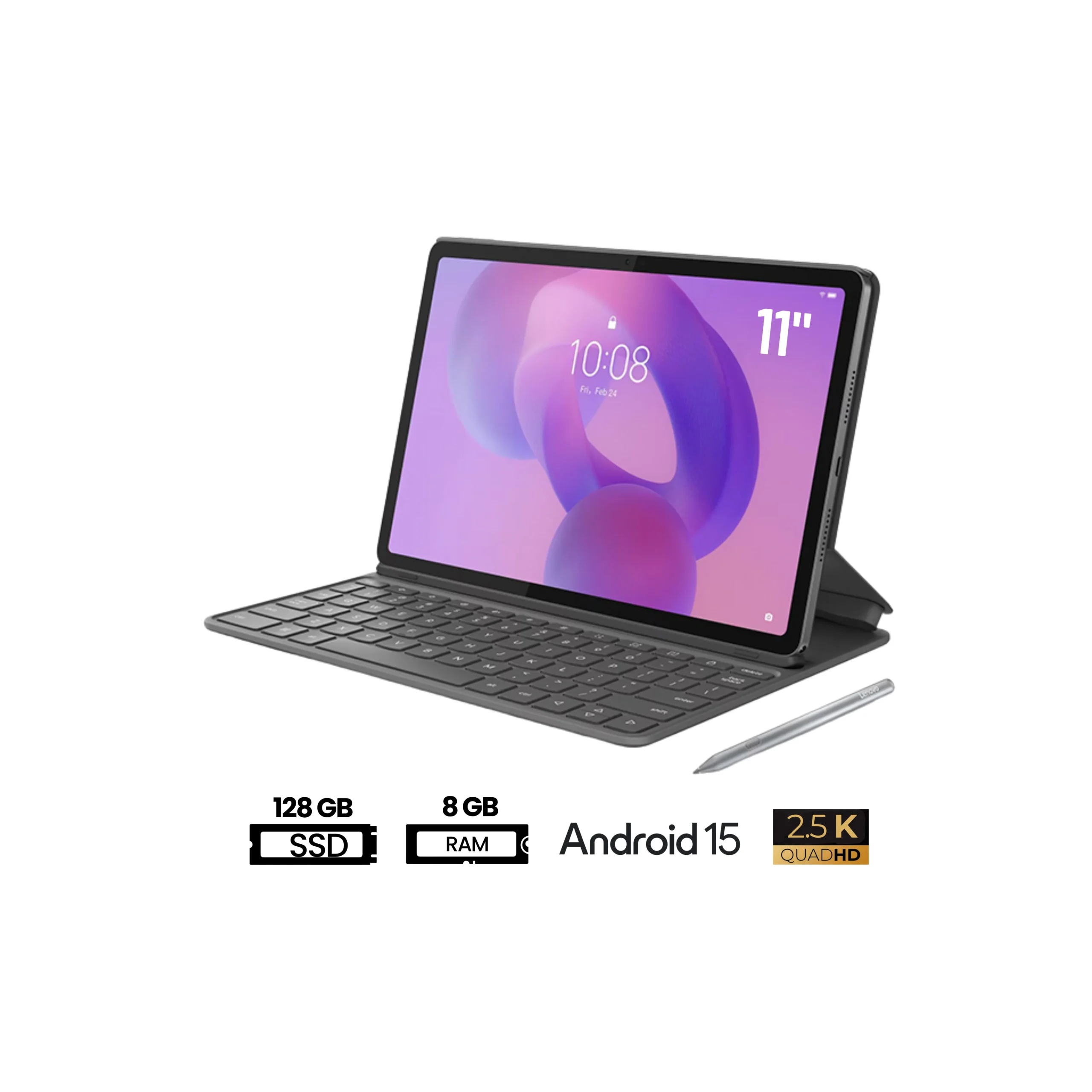 tablet lenovo idea 11" 2.5k (2560x1600) ips, 8gb ram lpddr4x, 128gb ufs 2.2 tab zafr0196pe